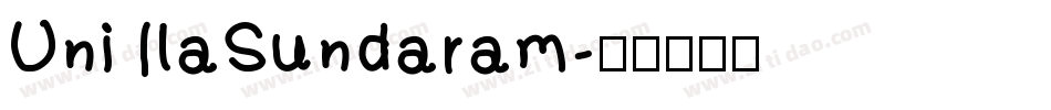 Uni IlaSundaram字体转换